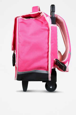 Mochila maletín con ruedas - Rosa