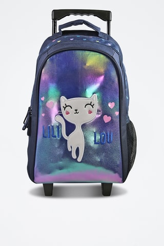 Mochila con ruedas Lili Lou - Azul