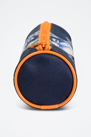 Estuche vaquero - Blanco, negro y naranja