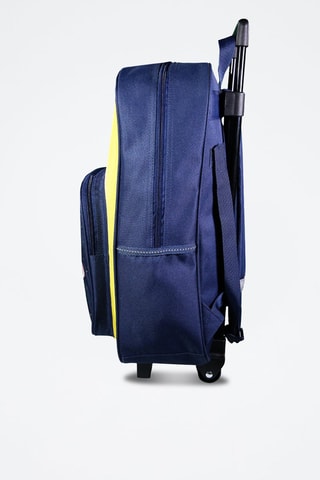 Mochila con ruedas Lili Lou - Blanco, amarillo y rosa