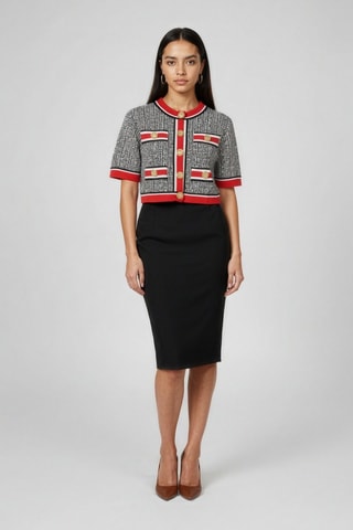 Crop Top  - Zwart en wit