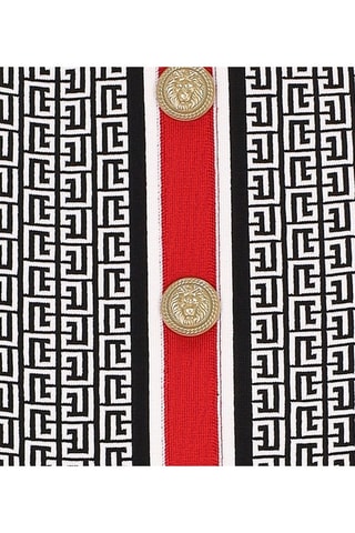 Mouwloze Jurk - Zwart - Zwart en wit