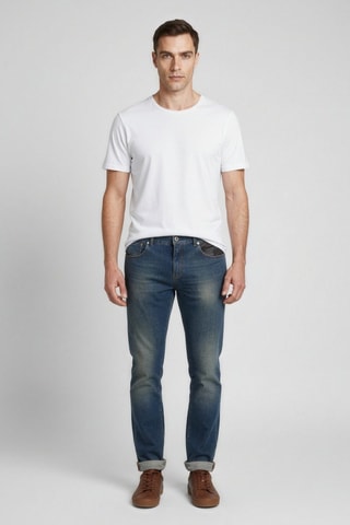Jeans Regular - Blauw - Blauw en zwart