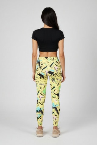 Legging - Geel en multicolor