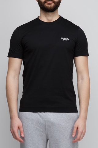 T-shirt Slim Fit - Zwart - Zwart
