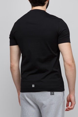 T-shirt Slim Fit - Zwart - Zwart