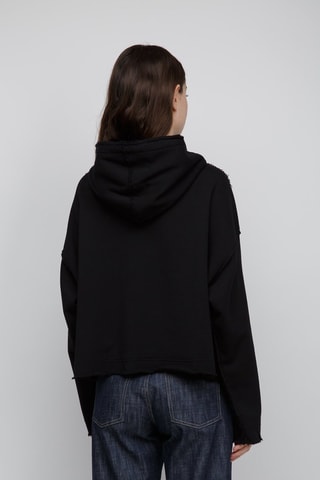 Sweater met Capuchon - Zwart - Zwart