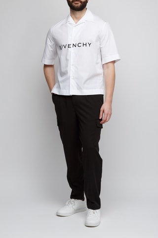 Overhemd - Wit - Wit en zwart