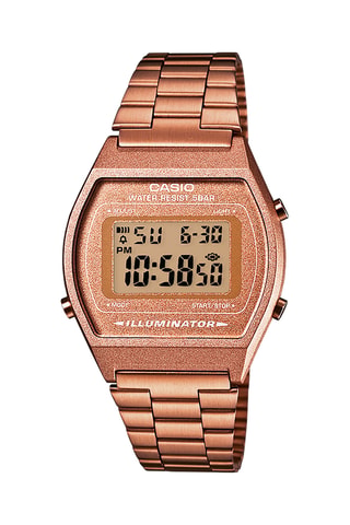 Orologio digitale in acciaio e placcato Ion cammello - Cronometro