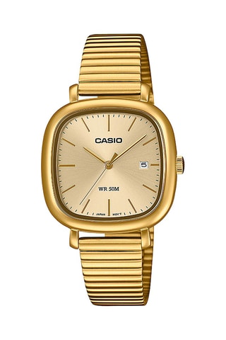 Orologio al quarzo in acciaio e placcato Ion oro giallo
