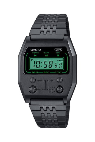 Orologio digitale al quarzo in acciaio - Cronometro - Nero