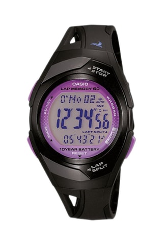 Orologio digitale in resina - Cronometro - Nero e viola