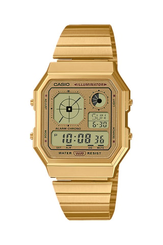 Orologio digitale in acciaio Vintage - Cronometro - Dorato