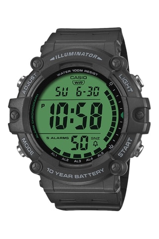 Orologio digitale in resina Vintage - Cronografo - Nero e verde
