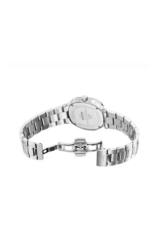 Montre à quartz en acier et diamants L'Envie
