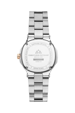 Montre à quartz en acier et diamants L'Envie