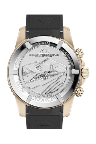 Montre à quartz en caoutchouc fkm Velocite V2 - Tachymètre et chronographe - Noir et doré