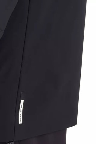 Parka con capucha - Blanco y azul