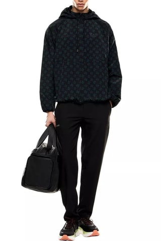 Chaqueta y pantalón polares - Negro, verde y gris