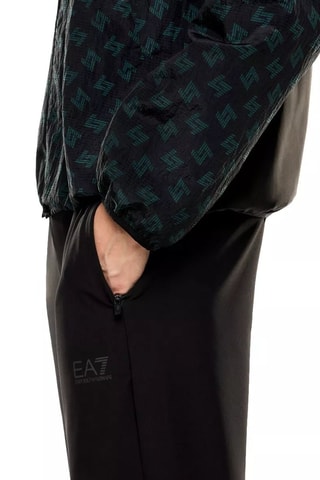 Chaqueta y pantalón polares - Negro, verde y gris
