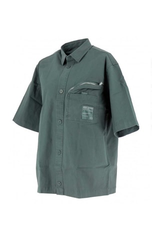 Camisa - Negro, verde y gris