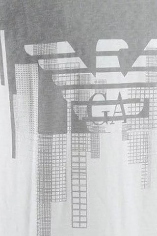 Camiseta - Blanco y gris