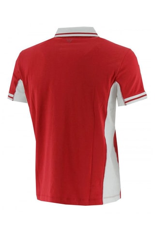 Polo - Blanco, rojo y gris