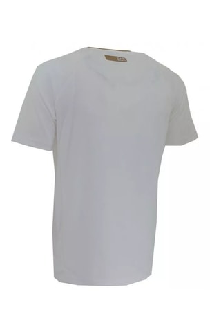 Camiseta - Blanco y marrón