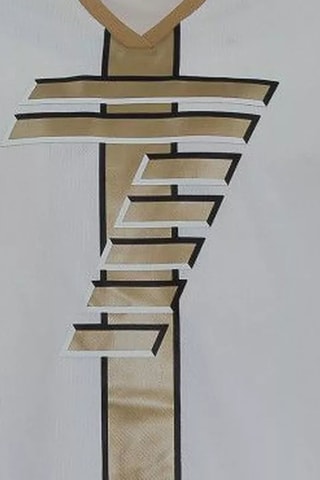 Camiseta - Blanco y marrón