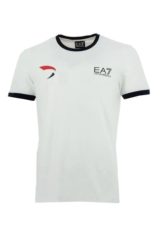 Camiseta - Blanco, negro y rojo