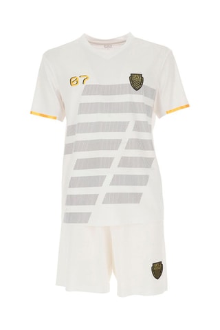 Conjunto de chándal - Blanco, amarillo y gris