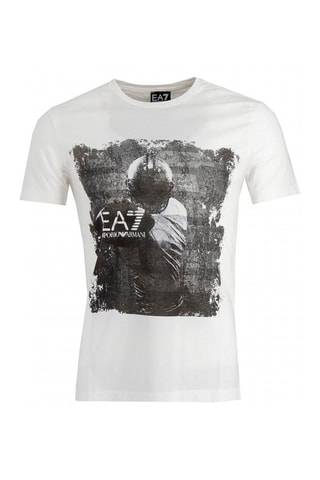 Camiseta - Blanco y gris