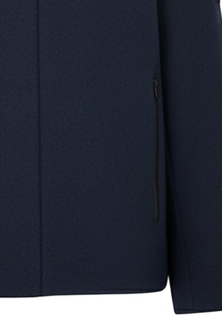 Chaqueta de lana con capucha - Azul
