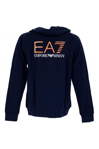 Sudadera con capucha - Negro y naranja