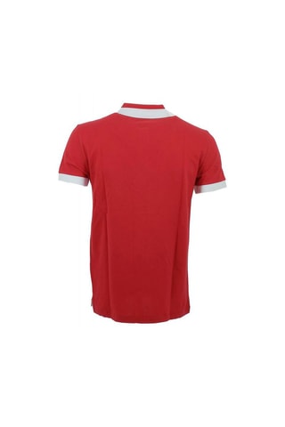 Polo - Blanco, negro y rojo