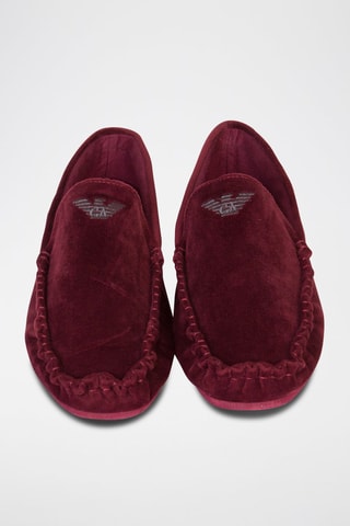 Mocasines - Gris y rojo