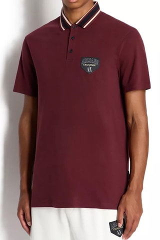 Polo - Blanco, negro, rojo y amarillo