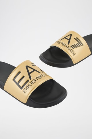 Chanclas - Negro y dorado