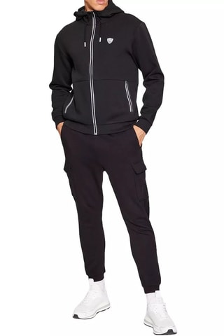 Sudadera con capucha - Blanco y negro