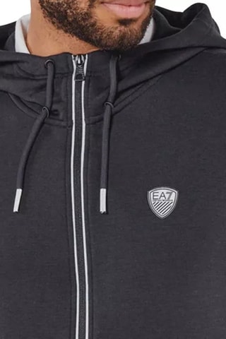 Sudadera con capucha - Blanco y gris
