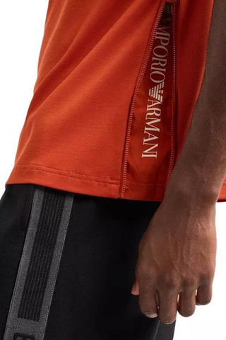 Camiseta - Blanco, negro y naranja