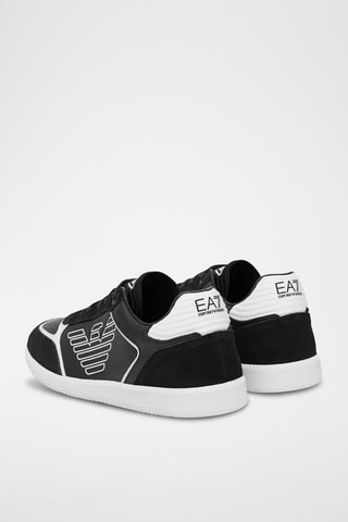 Zapatillas de piel - Blanco y negro