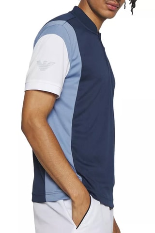 Polo - Blanco y azul