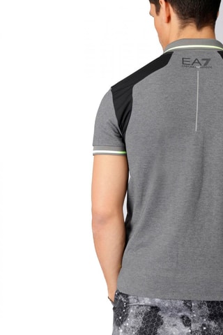 Polo - Negro, verde y gris
