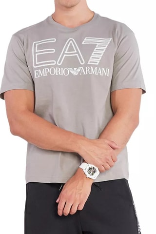 Camiseta - Blanco y gris