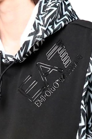 Sudadera con capucha - Blanco y negro