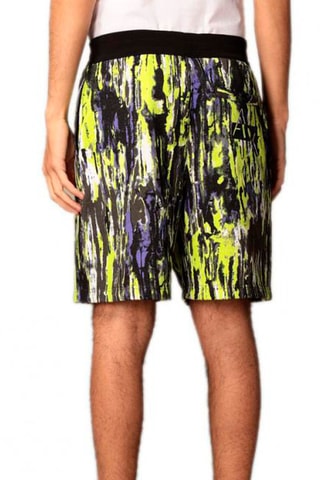 Short - Blanco, negro, verde, amarillo y violeta