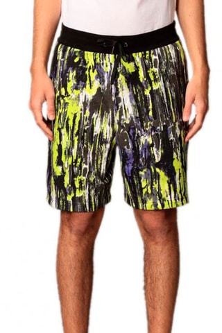 Short - Blanco, negro, verde, amarillo y violeta