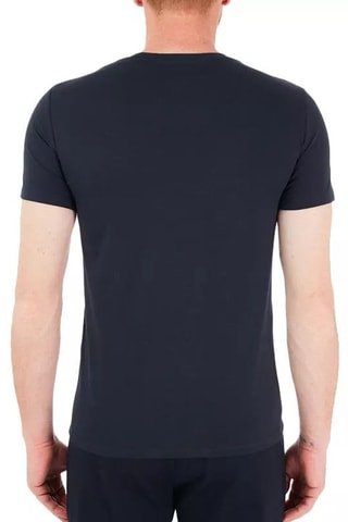 Camiseta - Blanco, azul y gris