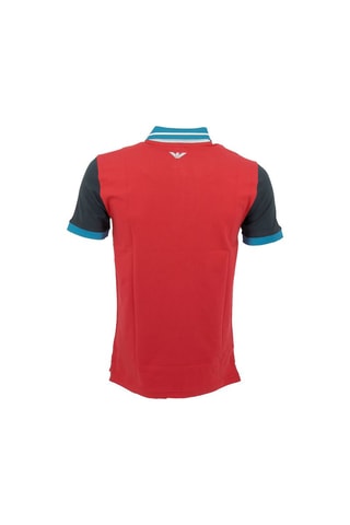 Polo - Blanco, rojo y azul